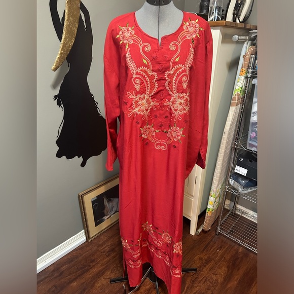 NWOT Orange Saidi Belly Dance Dress Costume. Size XXL - Picture 1 of 4